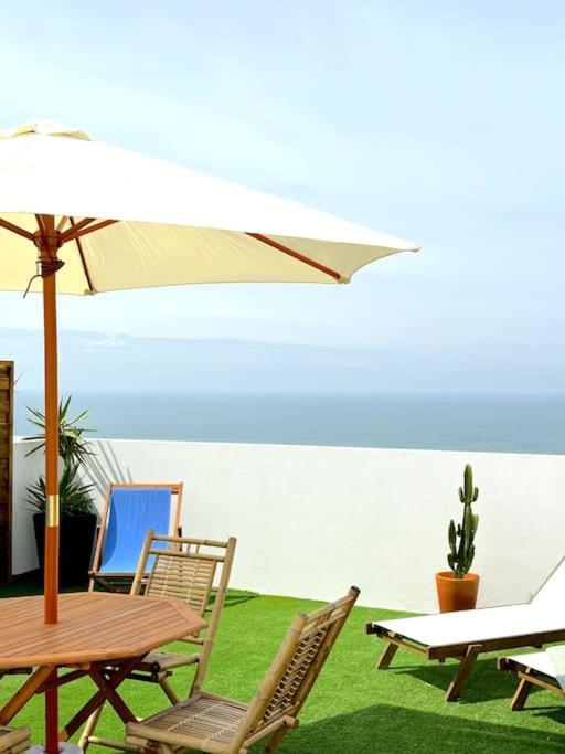 Nazaré Ocean Flat - Private Rooftop Terrace BBQ Exterior foto