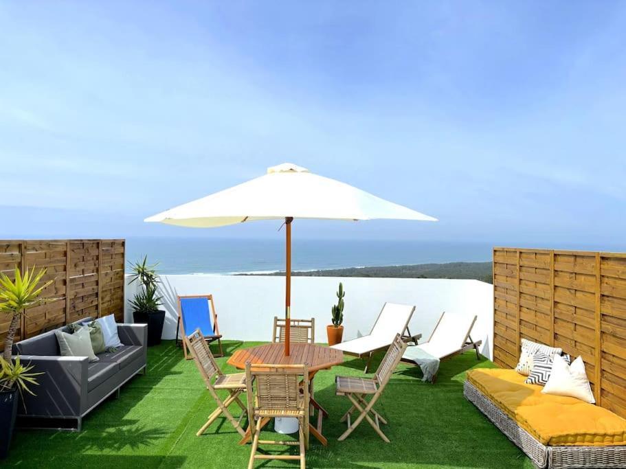 Nazaré Ocean Flat - Private Rooftop Terrace BBQ Exterior foto